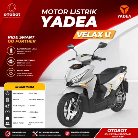 MOTOR LISTRIK YADEA VELAX U (LITH)