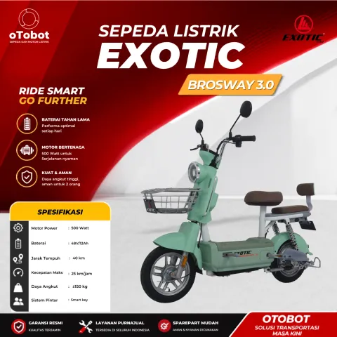 SEPEDA LISTRIK EXOTIC BROSWAY 3.0