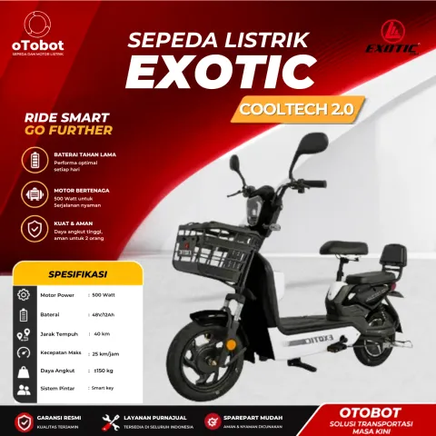 SEPEDA LISTRIK EXOTIC COOLTECH 2.0