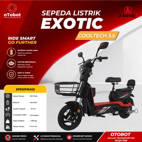 SEPEDA LISTRIK EXOTIC COOLTECH 3.5 SECOND