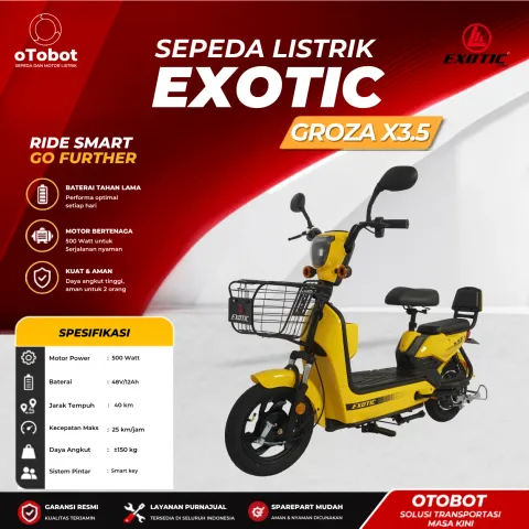 SEPEDA LISTRIK EXOTIC GROZA X3.5