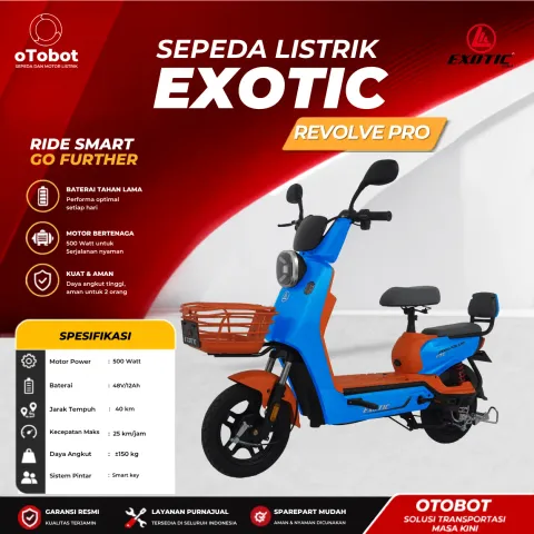 SEPEDA LISTRIK EXOTIC REVOLVE PRO