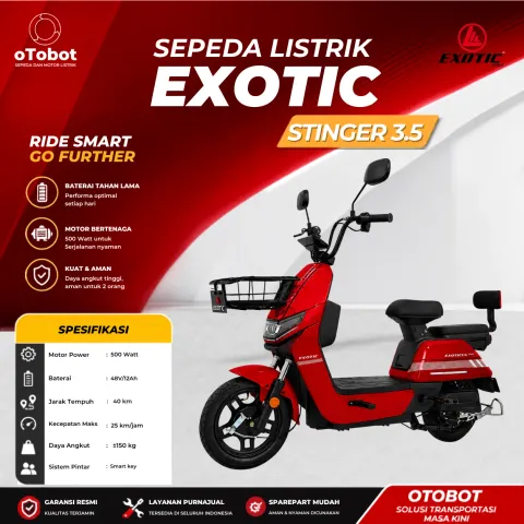 SEPEDA LISTRIK EXOTIC STINGER 3.5