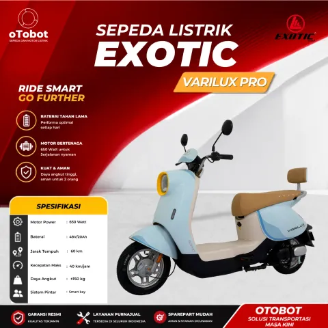SEPEDA LISTRIK EXOTIC VARILUX PRO