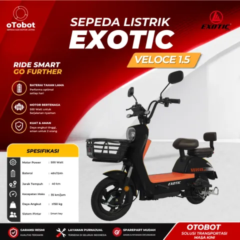 SEPEDA LISTRIK EXOTIC VELOCE 1.5