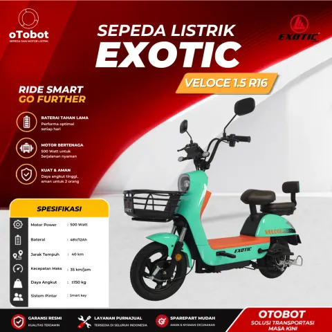 SEPEDA LISTRK EXOTIC VELOCE 1.5 R16 SECOND