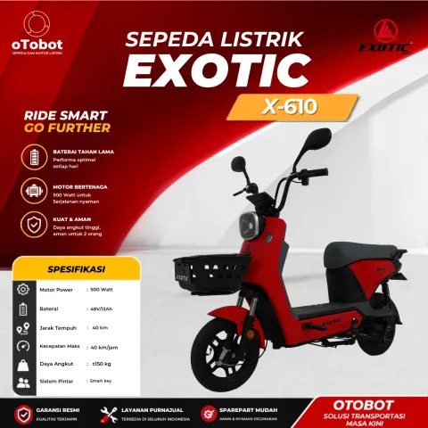 SEPEDA LISTRIK EXOTIC X-610