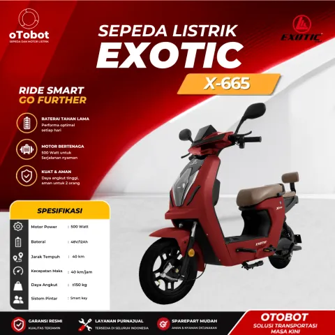 SEPEDA LISTRIK EXOTIC X-665