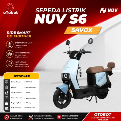 SEPEDA LISTRIK NUV SAVOX S6