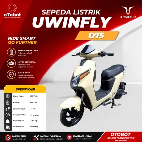 SEPEDA LISTRIK UWINFLY D75