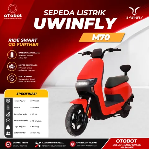 SEPEDA LISTRIK UWINFLY M70