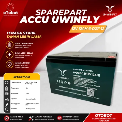 ACCU UWINFLY 12V 12AH 6-DZF-12