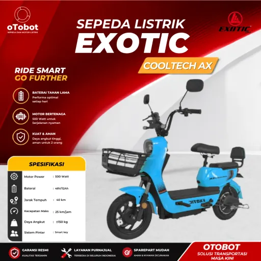 SEPEDA LISTRIK EXOTIC COOLTECH AX