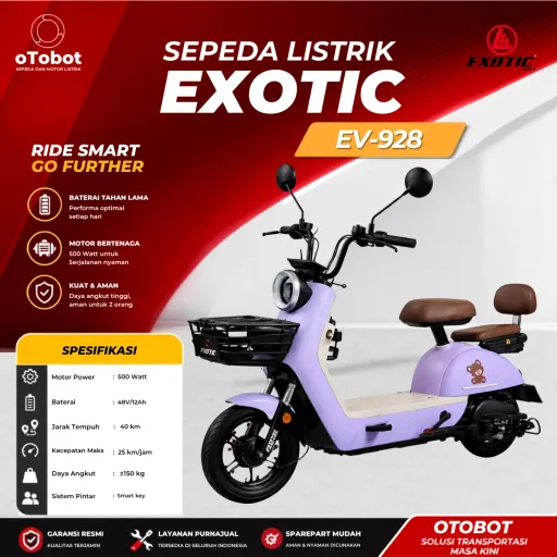 SEPEDA LISTRIK EXOTIC EV-928 SECOND
