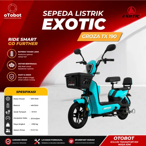SEPEDA LISTRIK EXOTIC GROZA TX190