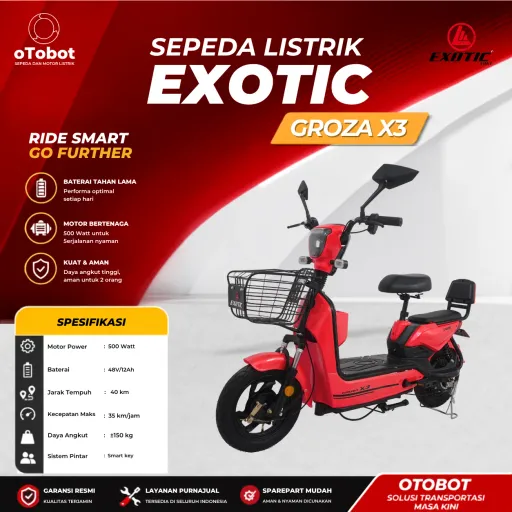 SEPEDA LISTRIK EXOTIC GROZA X3