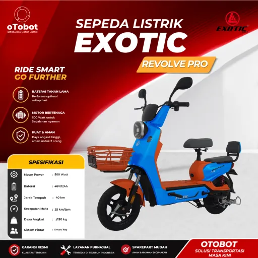 SEPEDA LISTRIK EXOTIC REVOLVE PRO