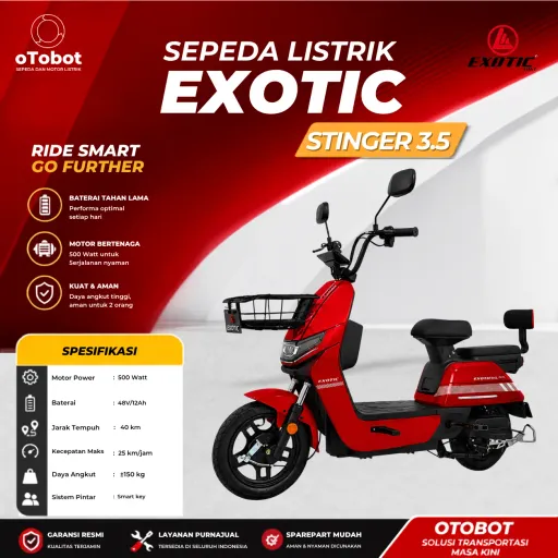 SEPEDA LISTRIK EXOTIC STINGER 3.5