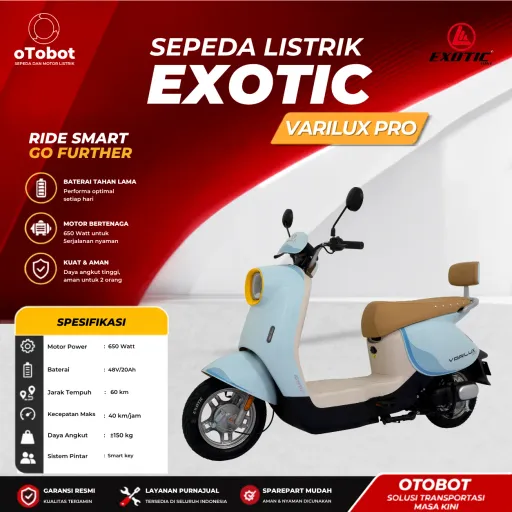 SEPEDA LISTRIK EXOTIC VARILUX PRO