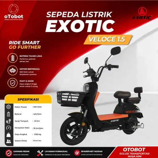SEPEDA LISTRIK EXOTIC VELOCE 1.5