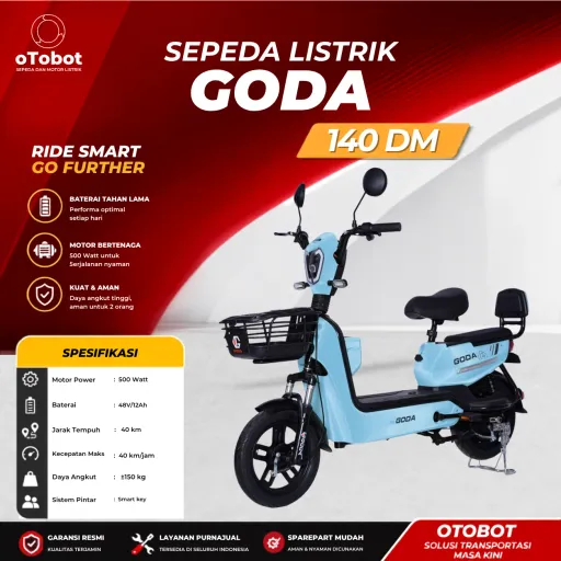 SEPEDA LISTRIK GODA 140 DM SECOND