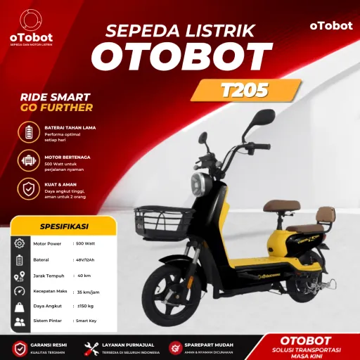 SEPEDA LISTRIK OTOBOT T205 SECOND