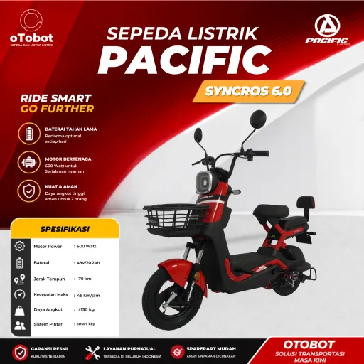SEPEDA LISTRIK PACIFIC SYNCROS 6.0