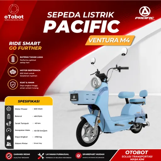 SEPEDA LISTRIK PACIFIC VENTURA M4