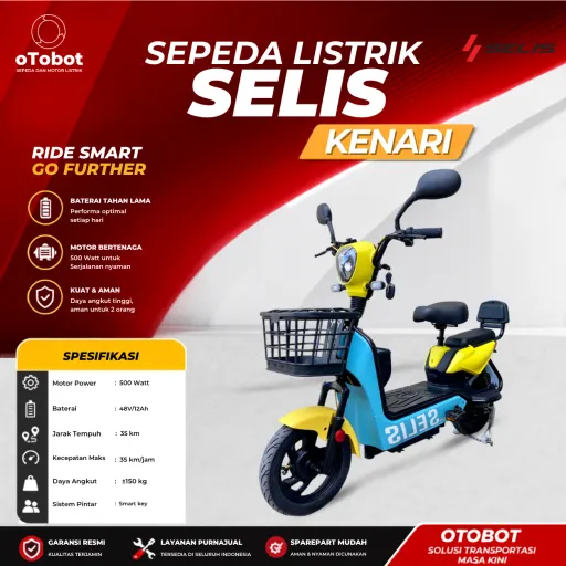 SEPEDA LISTRIK SELIS KENARI SECOND