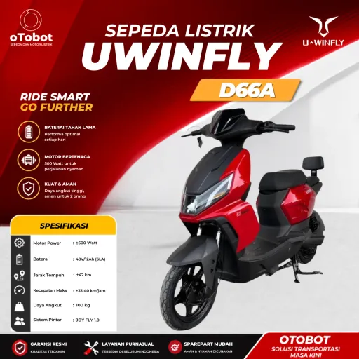 SEPEDA LISTRIK UWINFLY D66A SECOND