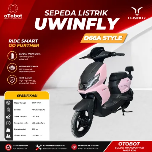 SEPEDA LISTRIK UWINFLY D66A STYLE