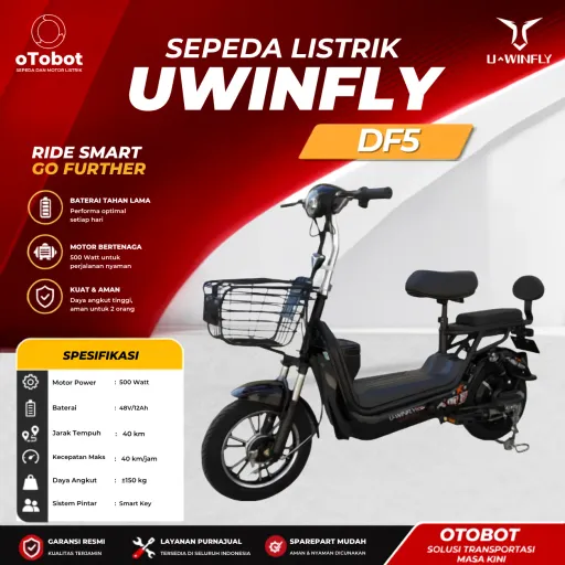 SEPEDA LISTRIK UWINFLY DF5 SECOND