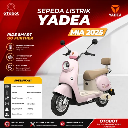 SEPEDA LISTRIK YADEA MIA 2025