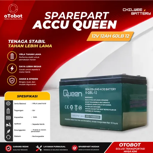 ACCU QUEEN 12V 12AH 6QBL12