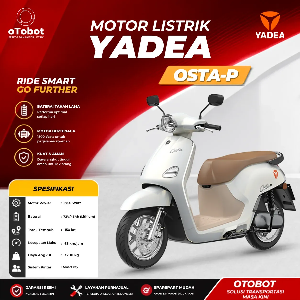 MOTOR LISTRIK YADEA OSTA P (LITH)
