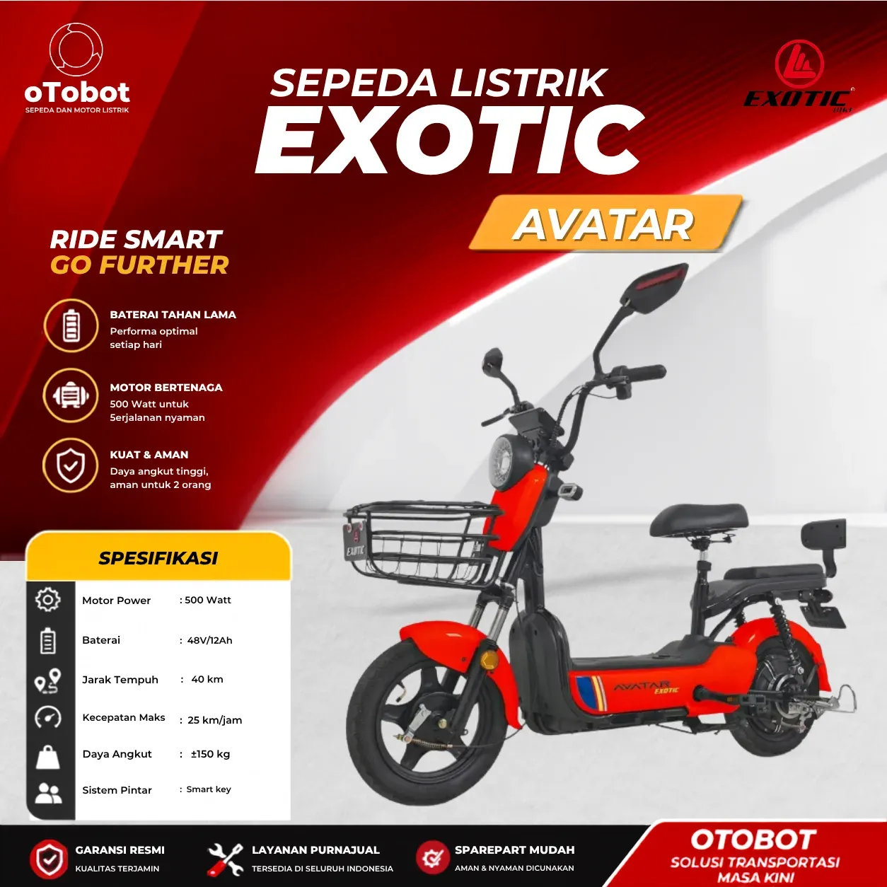 SEPEDA LISTRIK EXOTIC AVATAR