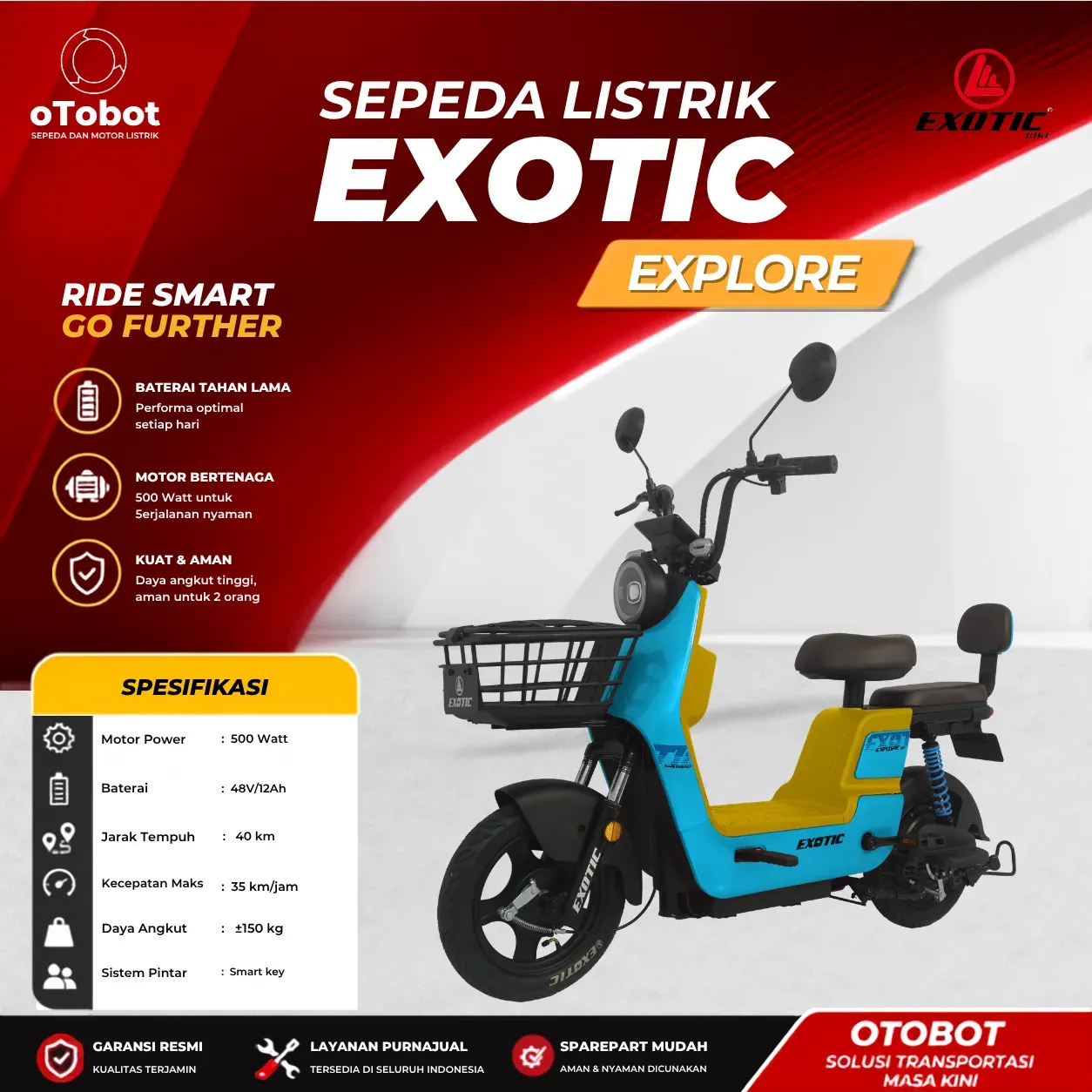 SEPEDA LISTRIK EXOTIC EXPLORE
