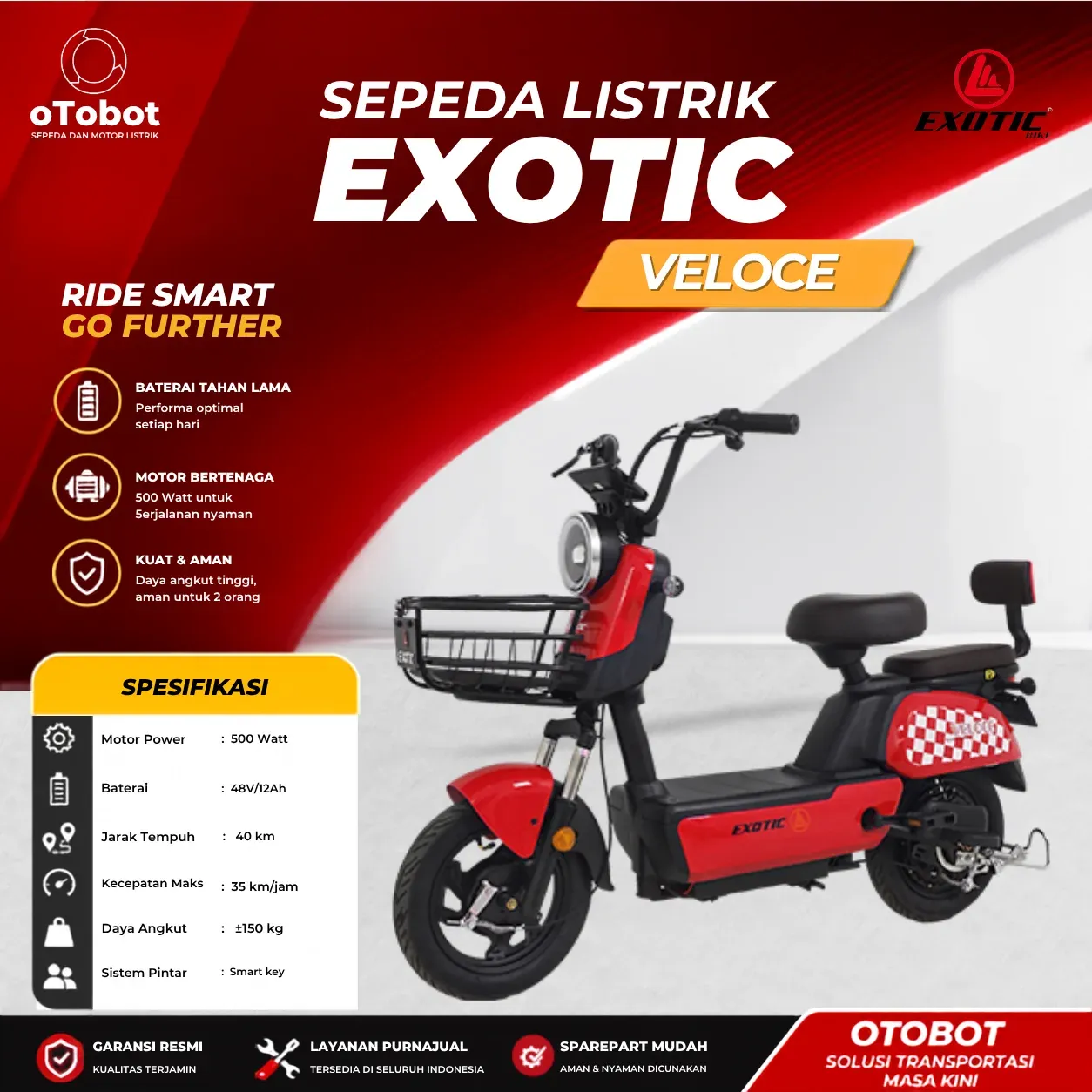 SEPEDA LISTRIK EXOTIC VELOCE