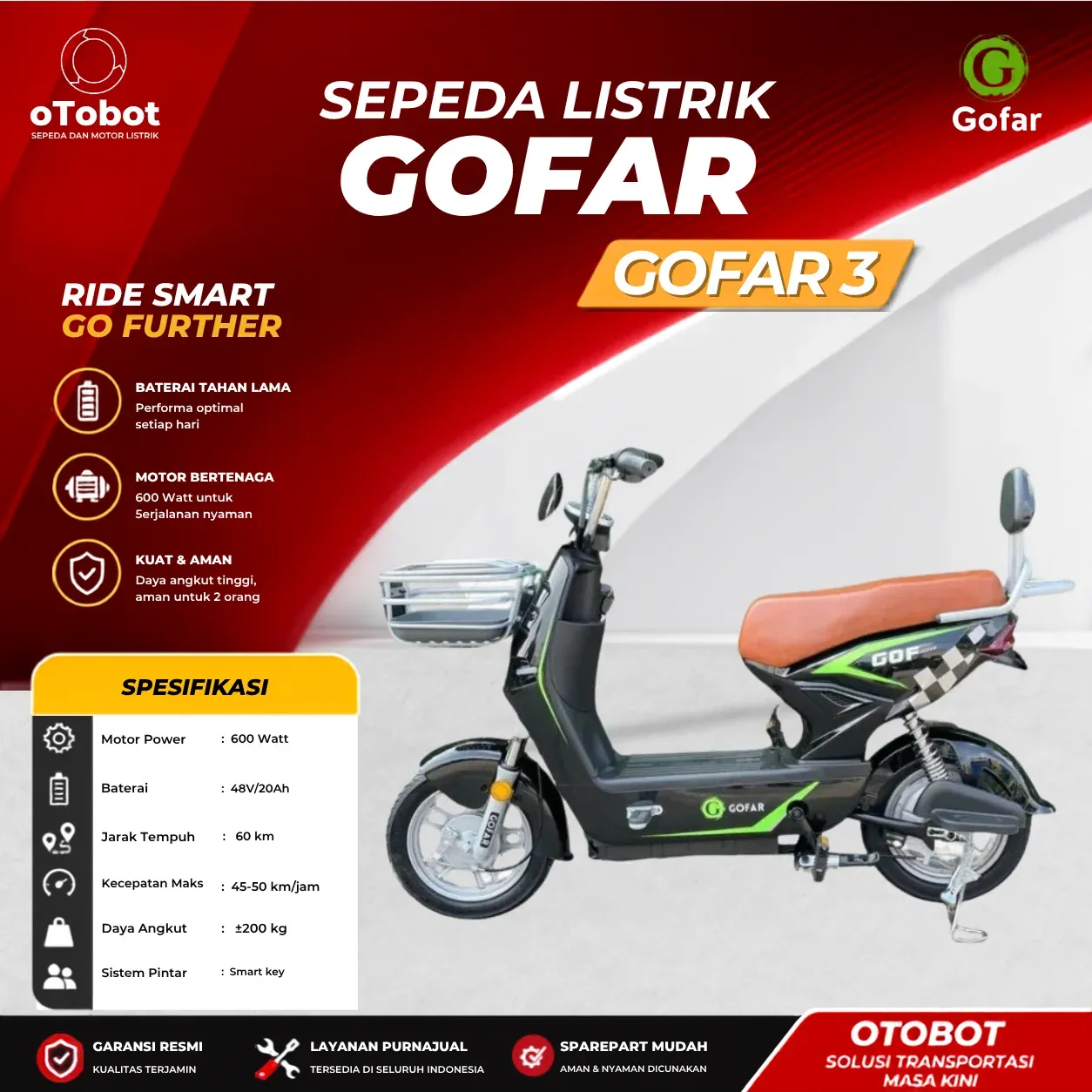 SEPEDA LISTRIK GOFAR 3