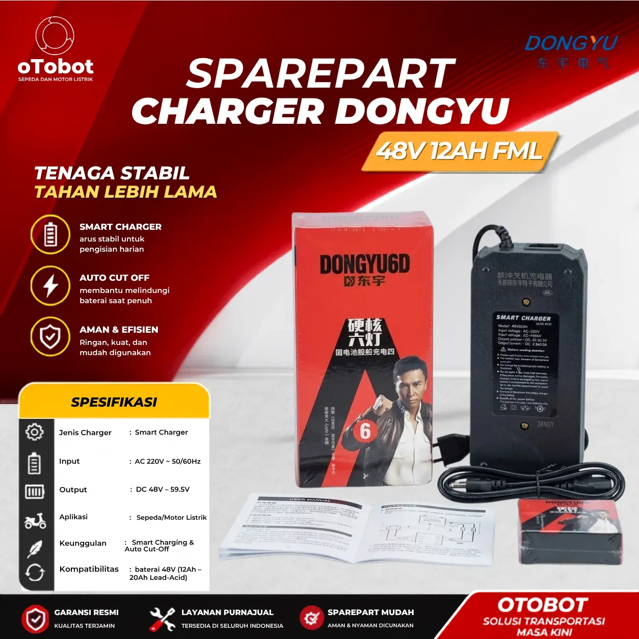CHARGER DONGYU 48V 12AH FML