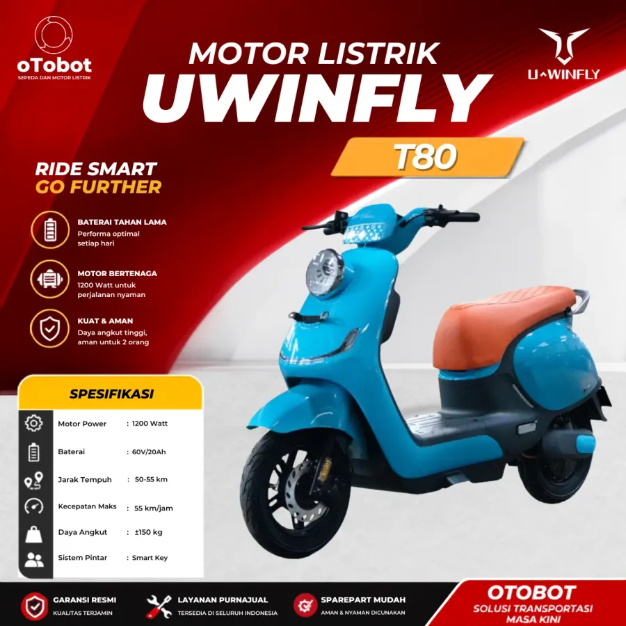 MOTOR LISTRIK UWINFLY T80 SECOND