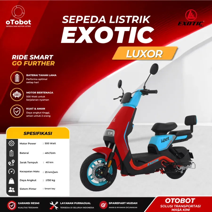 SEPEDA LISTRIK EXOTIC LUXOR SECOND