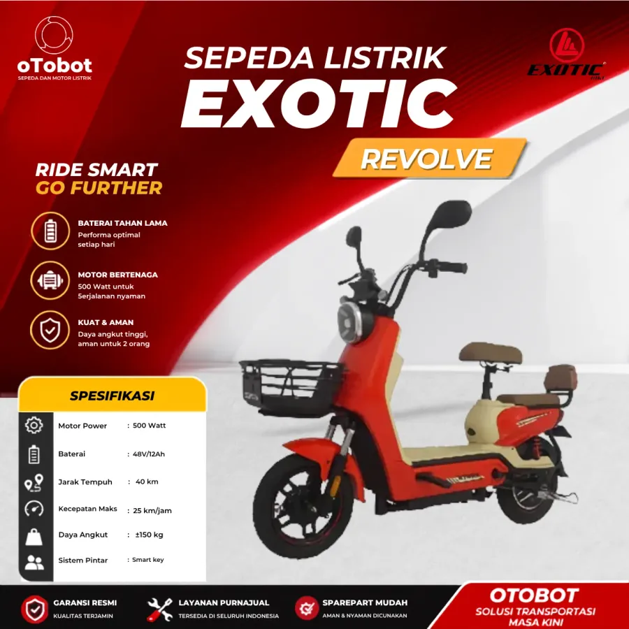 SEPEDA LISTRIK EXOTIC REVOLVE SECOND