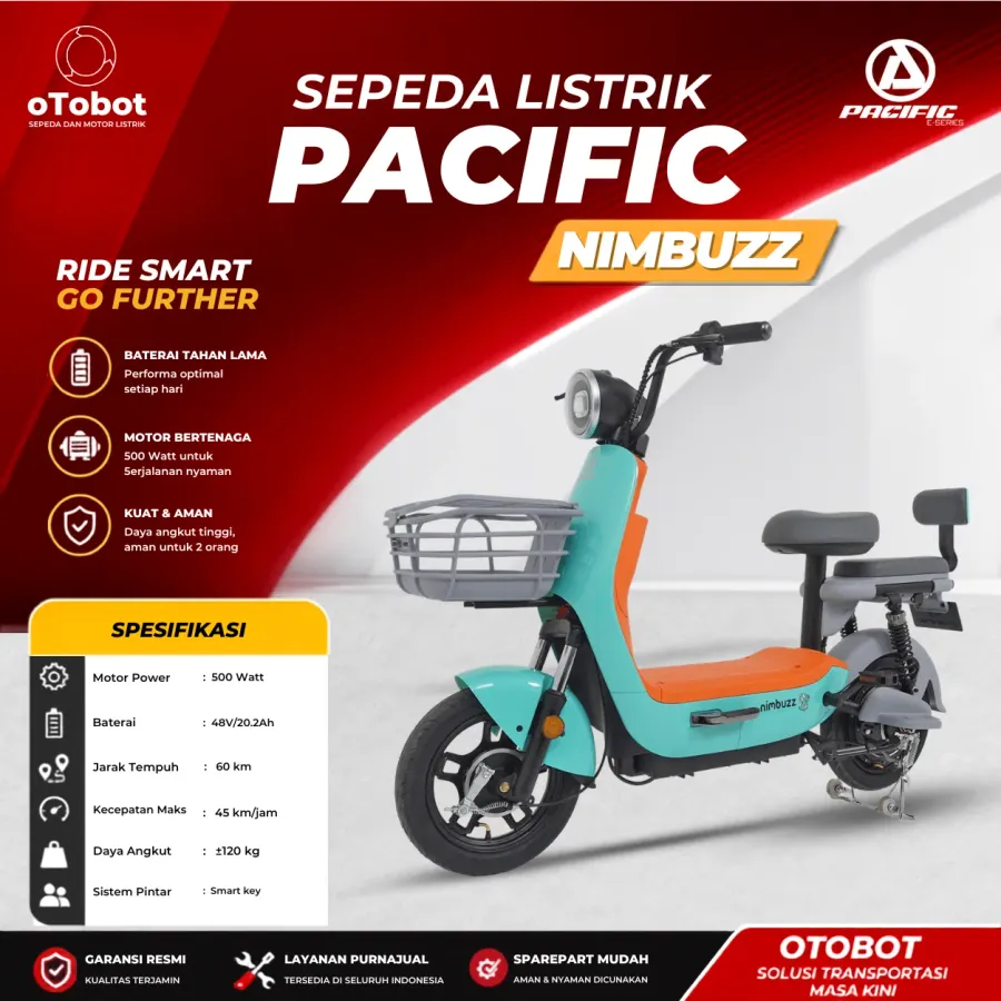 SEPEDA LISTRIK PACIFIC NIMBUZZ SECOND