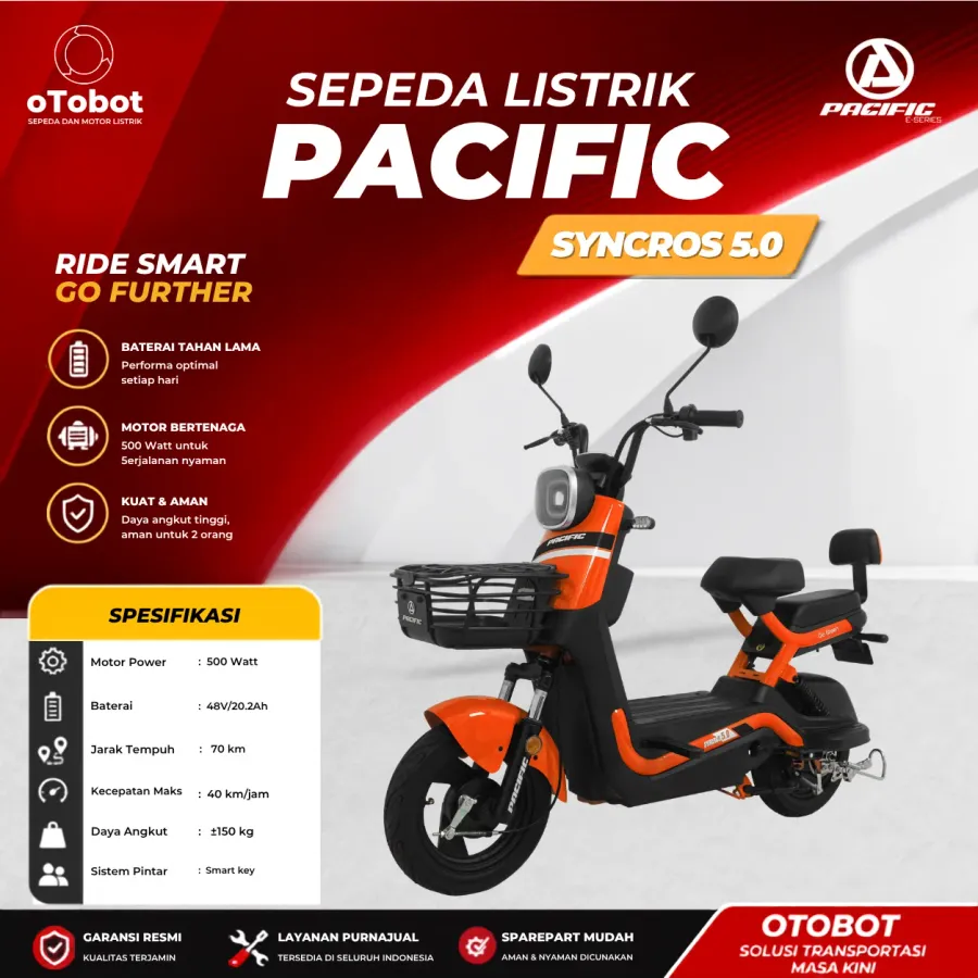 SEPEDA LISTRIK PACIFIC SYNCROS 5.0 SECOND