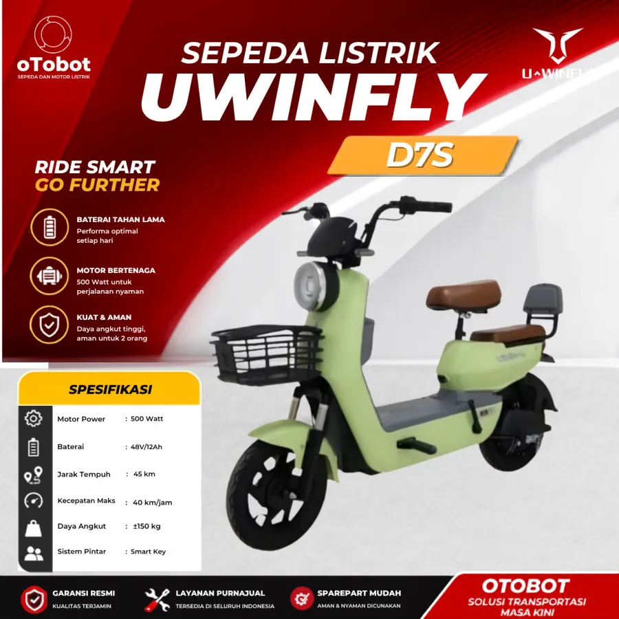 SEPEDA LISTRIK UWINFLY D7S SECOND