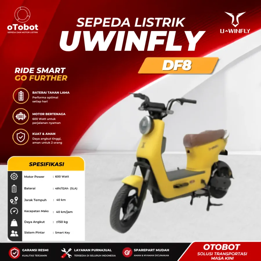 SEPEDA LISTRIK UWINFLY DF8 SECOND