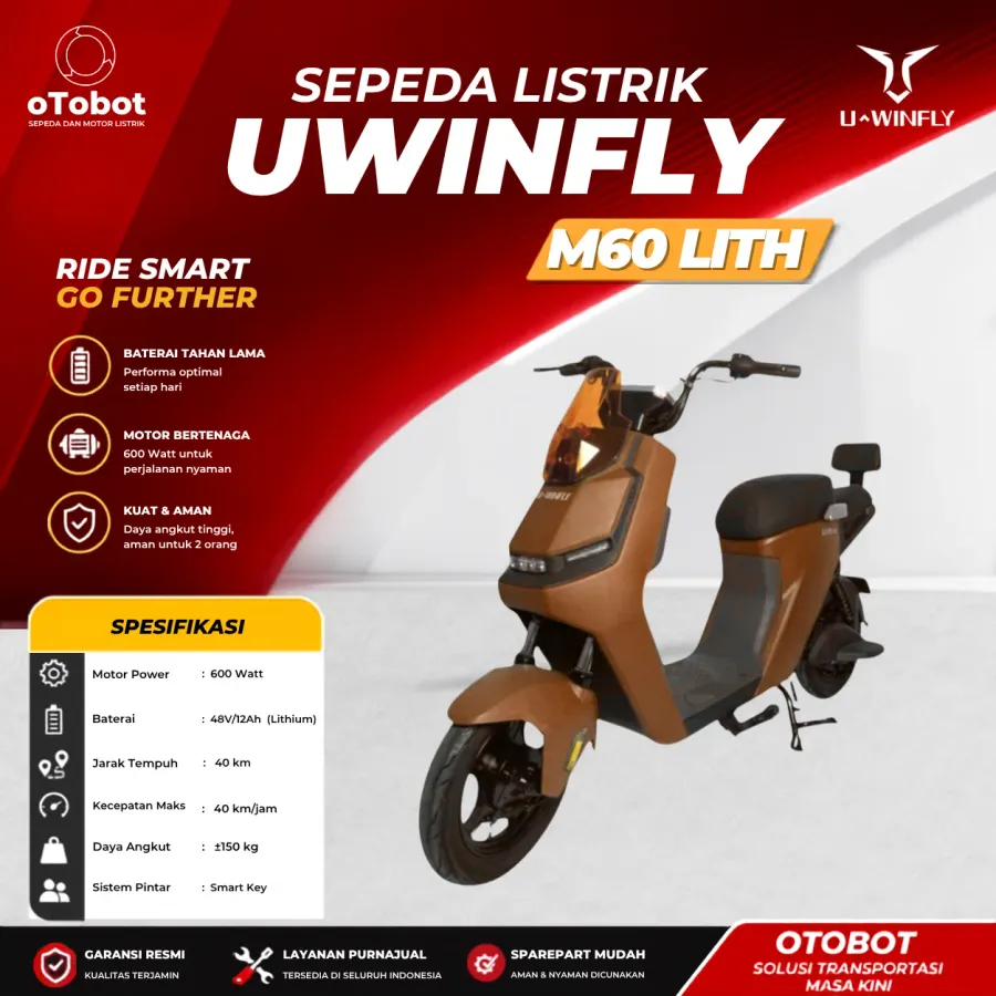 SEPEDA LISTRIK UWINFLY M60 (LITH) SECOND
