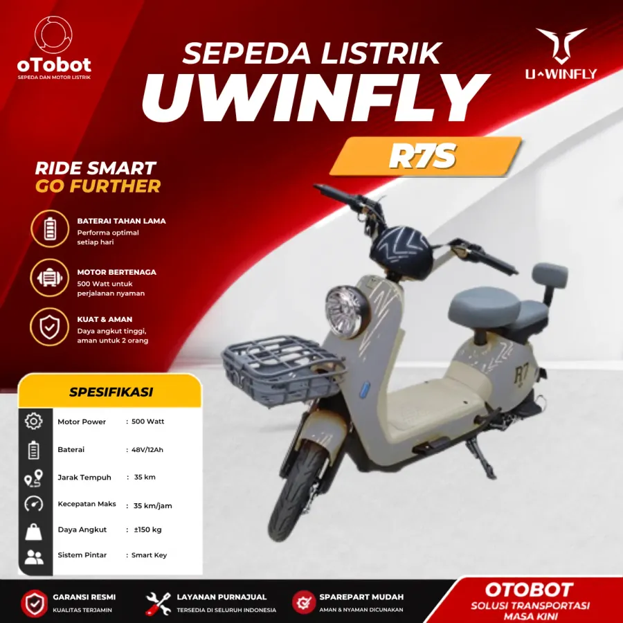 SEPEDA LISTRIK UWINFLY R7S SECOND